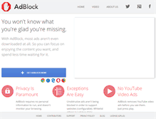 Tablet Screenshot of getadblock.com